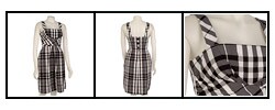Donna Ricco Women's Plaid Jumper Dress