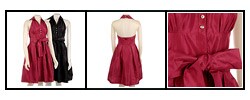 Donna Ricco Women'sTaffeta Halter Dress