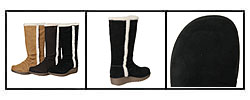 MIA Women's 'Snowflake' Suede Wedge Boots