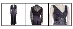 Patra Women's Lace and Charmeuse Jacket Dress