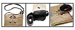Bordado Handmade Medium Grey Handbag (Guatemala)