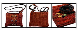 Bordado Handmade Large Red Handbag (Guatemala)