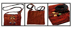 Bordado Handmade Medium Red Handbag (Guatemala)