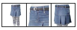 Candie's Girl's Skirt with Removable Leggings