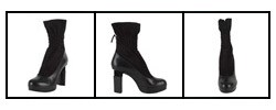Fendi Women's Black Suede Platform Ankle Boots