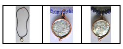 Copper Roman Glass and Lapis/ Iolite Necklace (Israel)