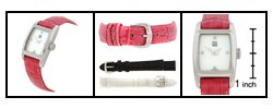 ESQ Women's Quest Watch with 2 Leather Straps