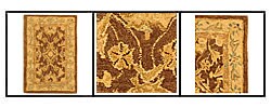 Old World Brown/ Tan Hand-spun Wool Rug (2' x 3')