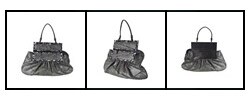Fendi Grey/ Black Feathered Leather 'To You' Bag