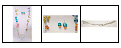 'Spring Pourri' Necklace and Earring Set (Colombia)