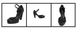 Fendi Women's Pebbled Leather Buckle Pumps