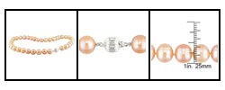 Cultured Peach Freshwater Pearl Necklace (11-12 mm)