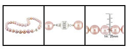 Cultured Plum Freshwater Pearl Necklace (11-12 mm)