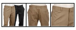 DKNY Men's Flat Front Chino Pants