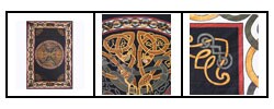 Hand-woven Bedspread Celtic Pattern (India)