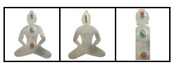 Chakra Buddha Pendant with Gemstones (Nepal)