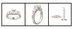 Tacori Platinum 1ct TDW Diamond Engagement Ring (G, VS)