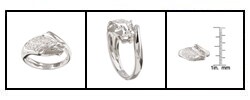 18k White Gold 1/4ct TDW Diamond Panther Ring