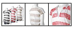 LinQ Los Angeles Women's Stripe V-neck Shirt