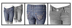 Adi Ci Sono Denim Long Shorts