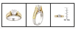 Tacori Platinum 1/2ct TDW Diamond Engagement Ring (G, VS)