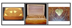 Handcrafted Brass Hearts Box (India)