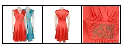 Vertigo Women's Sleeveless Surplice Silk Dress
