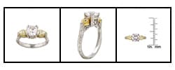 Tacori Platinum 5/8ct TDW Diamond Engagement Ring