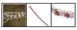 'Cross My Heart' Garnet and Ruby Bracelet (India)