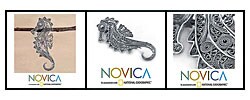 'Filigree Seahorse' Brooch (Peru)