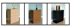 Modern 4-drawer Wood Chest