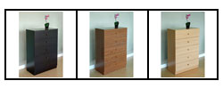 Modern 5-drawer Wood Chest