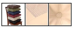 Faux Leather Metro No-slip Chair Pads (Set of 4)