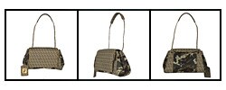 Fendi Small Zucchino 'B Mix' Pillow Shoulder Bag