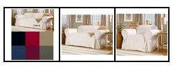 Sure Fit Cotton Classic Washable Loveseat Slipcover