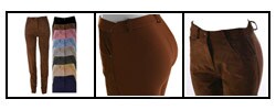 Morris Kaye & Sons Front Suede Stretch Pants