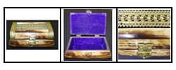 Handcrafted Brass and Bone Chest (India)