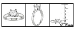 14k Gold 1ct TDW Lucida Diamond Engagement Ring (I-J, I1-2)