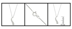 Sterling Silver 1/4ct TDW Diamond Journey Necklace (J, I2)