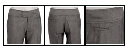 Emanuel by Emanuel Ungaro Women's Silk Tab Front Pants
