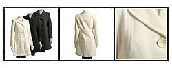 AK Anne Klein Women's Single-breasted Wool Coat