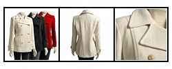 AK Anne Klein Women's Double-breasted Pea Coat