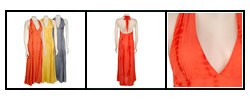 Ya-Ya Women's Silk 'Bamboo' Halter Dress
