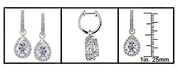14k Gold 1/2ct TDW Diamond Rose de France Earrings