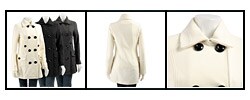 Coffee Shop Women's Double-breasted Wool Coat