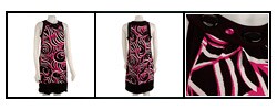 Rabbit Rabbit Rabbit Knit Trapeze Dress with Jewel Neckline