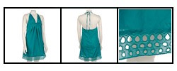 Sugar Lips Women's Cowl Neck A-line Dress