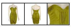 David Meister Women's Lime Strapless Jersey Dress