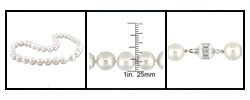 Cultured White Freshwater Pearl Necklace (11-12 mm)