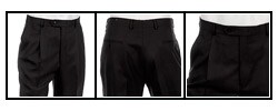 Hart Schaffner Marx Navy Dress Trousers
